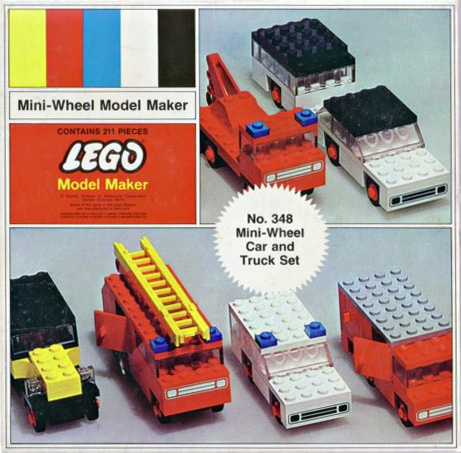 LEGO 348 Mini-Wheel Car and Truck Set