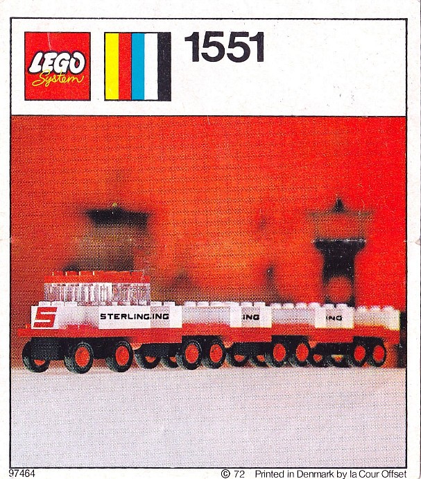 LEGO 1551 Sterling Baggage Train