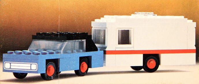 LEGO 656 Car and Caravan