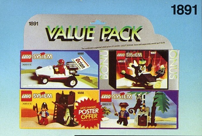 LEGO 1891 Four Set Value Pack