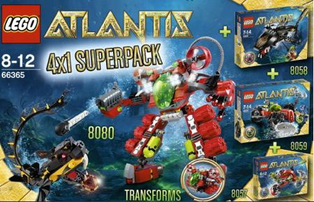 LEGO 66365 - Atlantis Super Pack 4 in 1